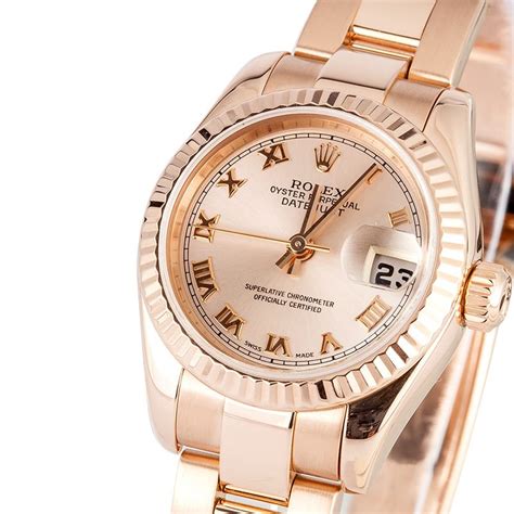 rolex damenuhr rosegold|ladies Rolex date models.